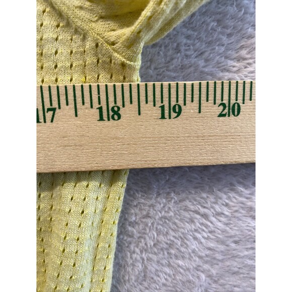Cabi Sweater Women's Medium Open Knit Cardigan Sweater Style 706 Yellow Button - Picture 6 of 9